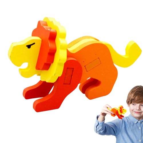 Yaztauho Tierförmige Blöcke,Tierbausteine ​​ - 3D-Puzzle Tiere Modellbausteine ​​Partygeschenke - Baubausteine-Spielzeug, exquisites Spielzeugtier, süß für Ostern von Yaztauho