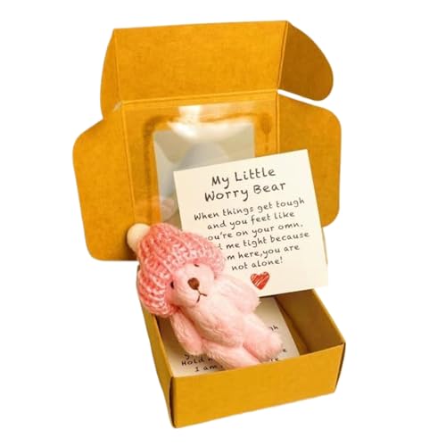 Yaztauho Winzige Bären,Plüschbär Stofftiere | Handgefertigtes Kleines Tier Mit Inspirationskarten Tasche Für Kleinkinder Abschluss Mutter Valentinstag Weihnachten Yaztauho Winzige Bären,Plüschbär Stofftiere | Handgefertigtes Kleines Tier Mit Inspirationskarten Tasche Für Kleinkinder Abschluss Mutter Valentinstag Weihnachten von Yaztauho