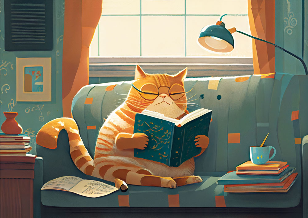 Yazz Cat & Books 1000 Teile Puzzle Yazz-3827 Yazz Cat & Books 1000 Teile Puzzle Yazz-3827 von Yazz