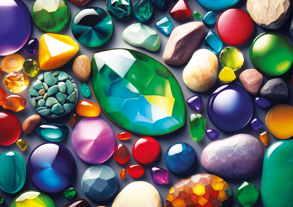 Yazz Gemstones 1000 Teile Puzzle Yazz-3825 von Yazz