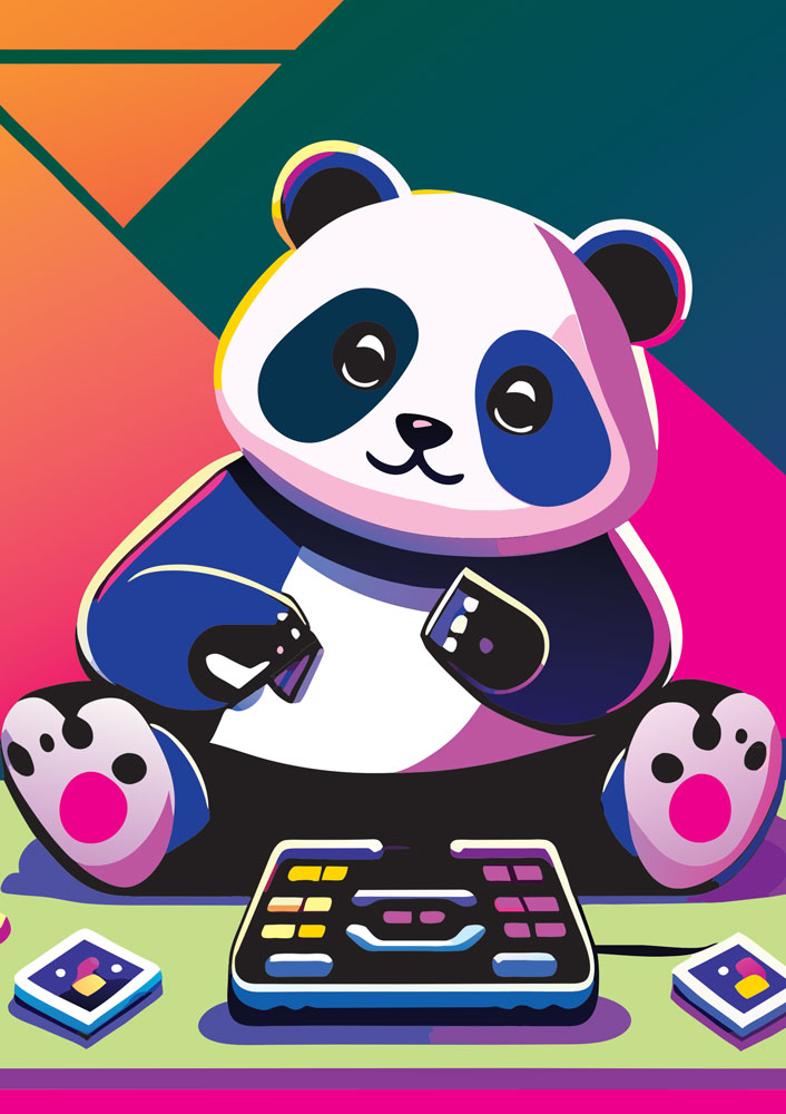 Yazz Happy Panda 1000 Teile Puzzle Yazz-3855 von Yazz