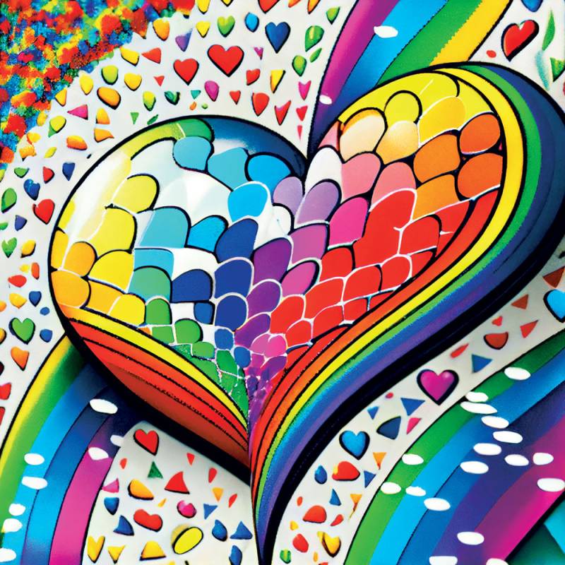 Yazz Mosaic Heart 1023 Teile Puzzle Yazz-3801 von Yazz