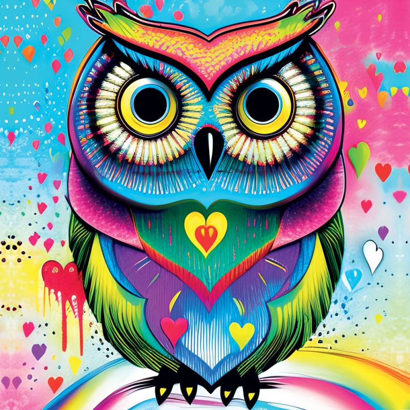 Yazz Pop-art Owl 1023 Teile Puzzle Yazz-3807 von Yazz