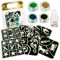 Glitzer-Tattoo-Set für Jungen, 41-teilig von Ybody