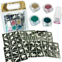 Glitzer-Tattoo-Set für Kinder, 66-teilig von Ybody