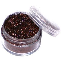 Metallic-Glitterspäne Schokobraun, 5ml Dose für Tattoos/zum Basteln von Ybody