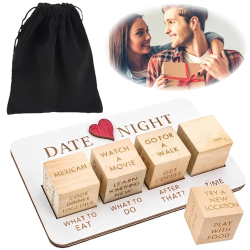 Date Night Würfel Set, Paar Würfel Date Night, Würfel Valentinstag, Date Night Idea Würfel, Romantik Würfelspiel für Erwachsene, Kreative Spiele für Erwachsene für Einen Romantischen Date-Abend von Ycaaeo