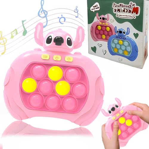 Pop It Elektronisches Spiel,Quick Push Pop-It,Pop-It Pro Light Up Game,Pop It Fidget Spielzeug,Push Pop Game Controller Bubble Puzzle Pop-It Early Development Spiel für Kinder Erwachsene von Ycaaeo