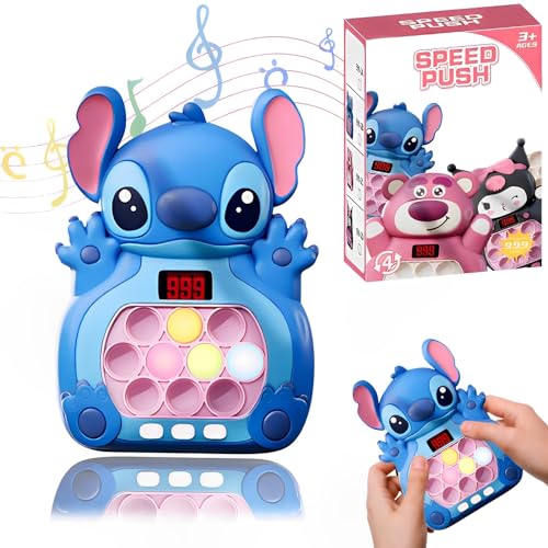 Pop It Elektronisches Spiel,Quick Push Pop-It,Pop-It Pro Light Up Game,Pop It Fidget Spielzeug,Push Pop Game Controller Bubble Puzzle Pop-It Early Development Spiel für Kinder Erwachsene von Ycaaeo