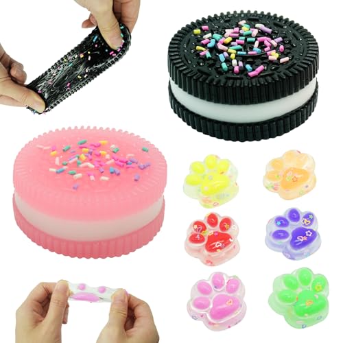 2 Stück Biscuit Stress Relief Toy + 6 Stück Katzenpfoten Squishy Spielzeug,Squishy Squeeze Toy,Anti Stress Spielzeug Keks,Cat Paw Anti Stress Bälle,Funny Stressball Squeeze Antistressball,Angst Relief 2 Stück Biscuit Stress Relief Toy + 6 Stück Katzenpfoten Squishy Spielzeug,Squishy Squeeze Toy,Anti Stress Spielzeug Keks,Cat Paw Anti Stress Bälle,Funny Stressball Squeeze Antistressball,Angst Relief von Ycaaeo