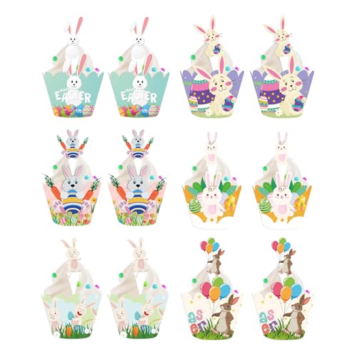 24 x Cupcake-Topper "Happy Easter" von Ycfish