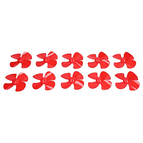 10pcs 60 Mm 4- Boot -Propeller -Spielzeugzubehör mit 2 Mm Loch - ABS -Kunststoff EEN (Rot) von Yctze