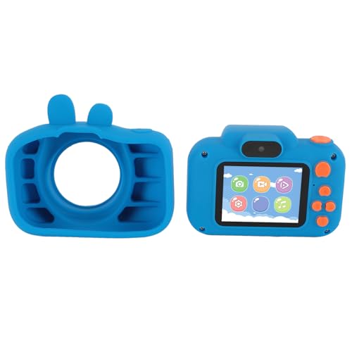 Dual Lens Kinderkamera Spielzeug 080P HD Sm Digitalkamera mit IPS-Bildschirm, 8X Digitalm, Autofokus, Spielen und Musik Als Geburtstagsgeschenk für Kleinkinder (Blue) von Yctze