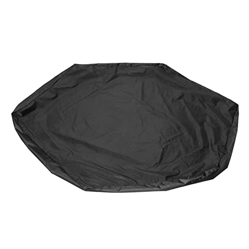 Sechseckige Mehrfarbige -Sandkastenabdeckung 140 X 120 X 20 cm – Wasserdicht und -beständig – Gartenüberdachung Zum Spielen Im Freien (Black) von Yctze