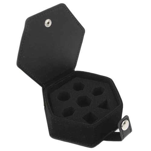 Würfelbox, Aufbewahrungsbox, Tablett, PU-Leder, Schwamm, Multifunktional, Tragbar, für Reisen, Schwarz Würfelbox, Aufbewahrungsbox, Tablett, PU-Leder, Schwamm, Multifunktional, Tragbar, für Reisen, Schwarz von Yctze