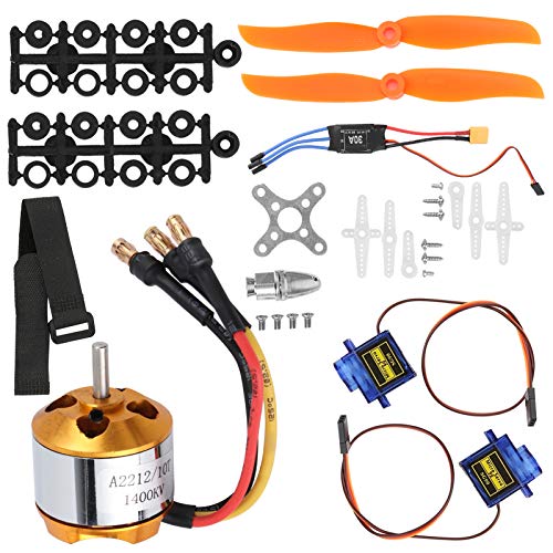 Yctze 2212 1400KV-Motor und 8060-Drucker-Kit mit 9G-Servo und 30A XT60-Regler für Ferngesteuerten Hubschrauber und Starrflügel-Set – RC-Hubschrauber-Zubehör von Yctze