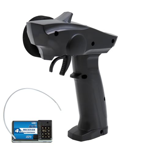 Yctze 3-Kanal-RC-Sender-Empfänger für RC-Autos und Boote, Hz-Funkfernsteuerungssender, Kompatibel mit 91803G VT, Ideal für Renn- und Ferngesteuerte Fahrzeuge Yctze 3-Kanal-RC-Sender-Empfänger für RC-Autos und Boote, Hz-Funkfernsteuerungssender, Kompatibel mit 91803G VT, Ideal für Renn- und Ferngesteuerte Fahrzeuge von Yctze