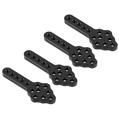 Yctze 4-teiliges RC-Auto-Dämpfer-Montageplatten-Set, Höhe für 1/10 Wler ONT und Rear Mounts (Black) von Yctze