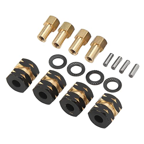 Yctze 4PCS B RC Rad Hub Hex -Verlängerung A für Axial SCX24 AXI90081 AXI00001 1/24 RC CAR Hex Hub Combiner -Koppler -Antrieb A für Erweiterte Leistung von Yctze