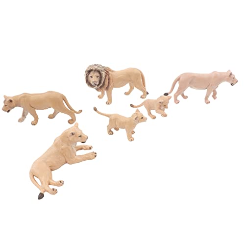 Yctze 6 PCs Lifelike ET - Wild Animal Family Figuren für Spiel-, und Schulprojekte von Yctze