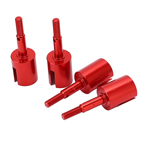 Yctze Fernbedienungsauto -Metallbecher für TT02 Fernbedienungsauto Vier Pack4pcs RC Differenzdifferenzdifferentialgelenk Aluminium -Upgrade Teil für TT02 1/10 RC -Fahrzeug (Rot) von Yctze