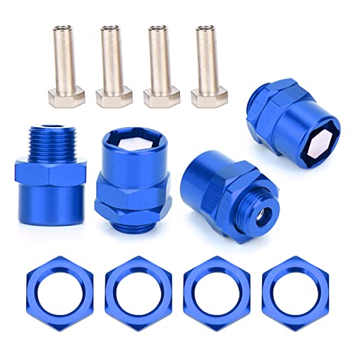 Yctze Hochleistungs-Konvertierungsadapter für RC-Cars: 12 Mm auf 17 Mm Rad-Sechskantnaben-Adapter-Zubehör für Sakura D4 HSP 94123 1/10 Auto (Blue) von Yctze