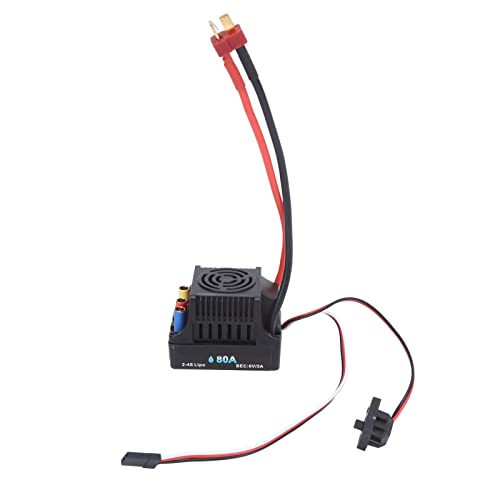 Yctze RC 80A Brushl ESC Upgrade-Teile für 1/8 RC Car Elektronischer Geschwindigkeitsregler, Kompatibel mit A9-Algorithmus von Yctze