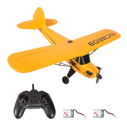 Yctze RC-Flugzeug, RC-Flugzeuge für Erwachsene RC-Flugzeug RC-Flugzeug mit USB-Aufladung für Anfänger, und Erwachsene (mit Fernbedienung 2 Batterie) von Yctze