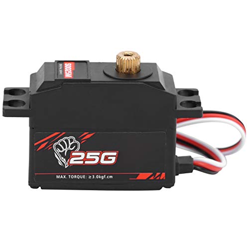 Yctze S0025M 25G Metal Gear Digital Servo Ersatzteil Accessoire für 1/12 RC -Autoboot Modell High Metal ERVO für eine Verbesserte RC -Leistung von Yctze