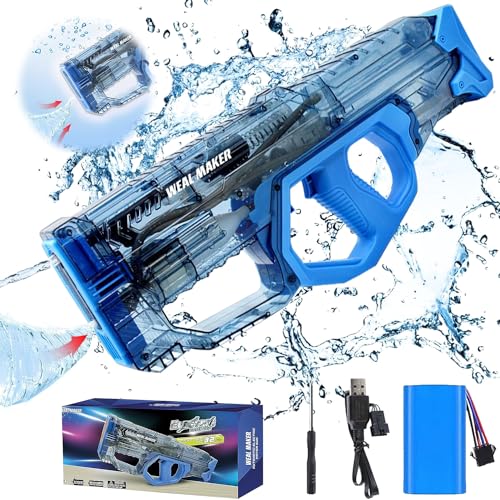 Elektrische Wasserpistole,Automatische wasserpistole,elektrische wasserpistole für Erwachsene,wasserpistole groß,Hoher Kapazität Wasserpistole,Spritzpistolen Spielzeug für Sommer Pool Strand von YeahBoom