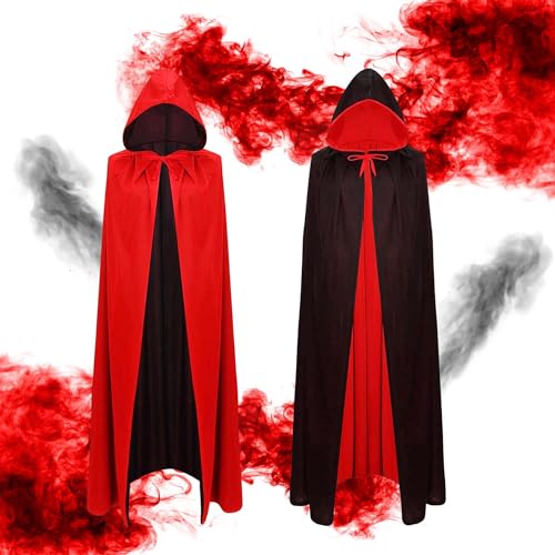 YeahBoom Halloween Kostüm Kinder,Umhang Vampir 90,Vampir Umhang 90 cm,Schwarzer Umhang mit Kapuze,Hexen Umhang Kinder,Halloween Umhang,Halloween Cape Vampir Kostüm Kinder für Karneval Cosplay von YeahBoom