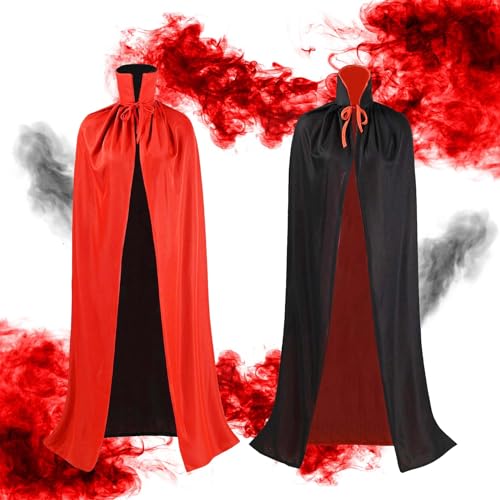 YeahBoom Halloween Kostüm Kinder,Umhang Vampir 90,Vampir Umhang 90 cm,Vampir Umhang Stehkragen,Hexen Umhang Kinder,Halloween Umhang,Halloween Cape Vampir Kostüm Kinder für Karneval Cosplay von YeahBoom