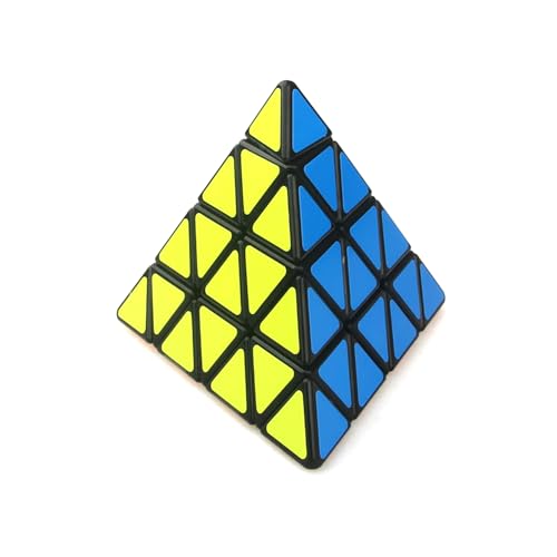 4x4 Pyraminx Würfel 4x4x4 Pyramide Magic Speed Cube Stickerless Dreieck Puzzle Würfel Denksportaufgaben Puzzle Spielzeug für Kinder von Yealvin