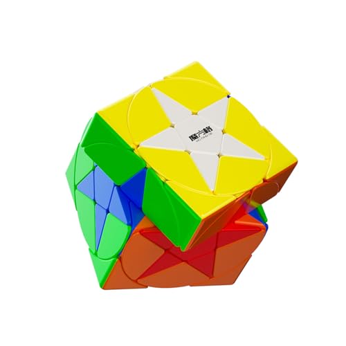 Pentagramm Zauberwürfel Aufkleberloser Pentagramm Speed Cube Denksportaufgaben Puzzlespielzeug für Kinder Puzzles Kollektion von Yealvin