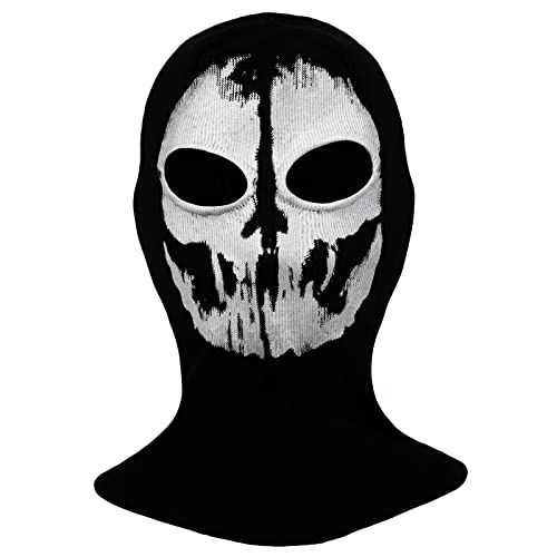 Yearsahrk Ghost Maske Call of Duty Totenkopf Maske Sturmmaske Sturmhaube Ski Gesichtsmaske Karneval Halloween Kostüm Cosplay Requisite (Ghost Maske-A03) von Yearsahrk