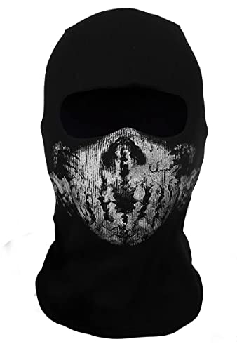 Yearsahrk Ghost Maske Call of Duty Totenkopf Maske Sturmmaske Sturmhaube Ski Gesichtsmaske Karneval Halloween Kostüm Cosplay Requisite (Ghost Maske-A05) von Yearsahrk