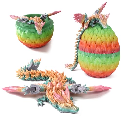 Yearsahrk 3D Gedrucktes Drachenei Geheimnisvolle Drachen Spielzeug Realistische Realistische Beweglicher Drachen Figuren Überraschung Easter Dracheneier Wohnkultur von Yearsahrk