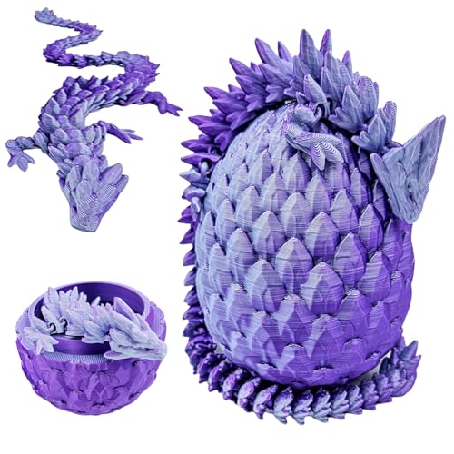 Yearsahrk 3D Gedrucktes Drachenei Geheimnisvolle Drachen Spielzeug Realistische Realistische Beweglicher Drachen Figuren Überraschung Easter Dracheneier Wohnkultur von Yearsahrk