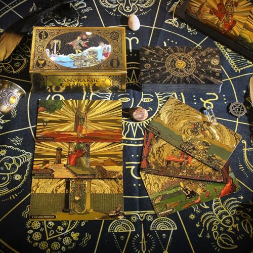 Yedaoiu Tarot Karten-Klassisches Panorama Waite Tarot, PET wasserdichte Goldfolie von Yedaoiu