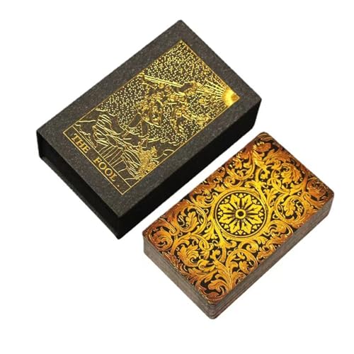 Yedaoiu Tarotkarten für Anfänger | Komplettset mit 78 Karten & illustriertem Handbuch | Tarot-Deck in Englisch/Deutsch | Starterkit, spirituelles Zubehör, Tarot-Lernen (1 PCS) von Yedaoiu