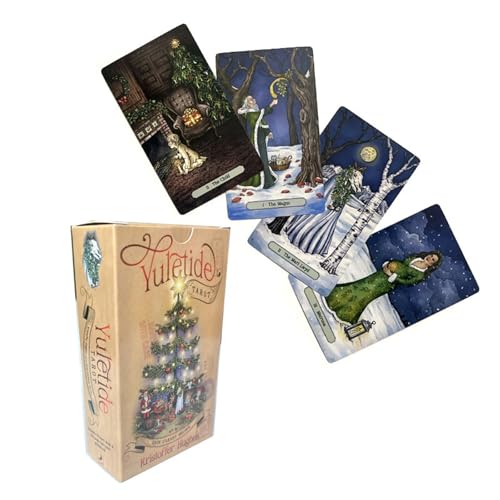 Yedaoiu 12x7CM Weihnachten Tarot Karten, 78 Tarot Karten, Wahrsagung, Vorhersage Party Geschenke von Yedaoiu