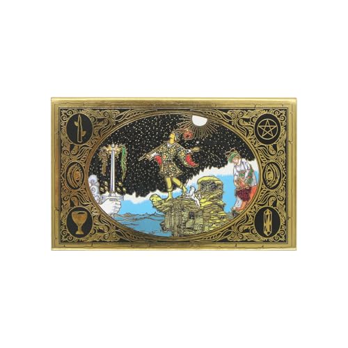 Yedaoiu 12x7CM große horizontale Version von Vitus Tarotkarten, 78 Tarotkarten, PET Material wasserdicht und Anti Falten, EIN Geschenk für Anfänger und Tarotkarten Enthusiasten von Yedaoiu