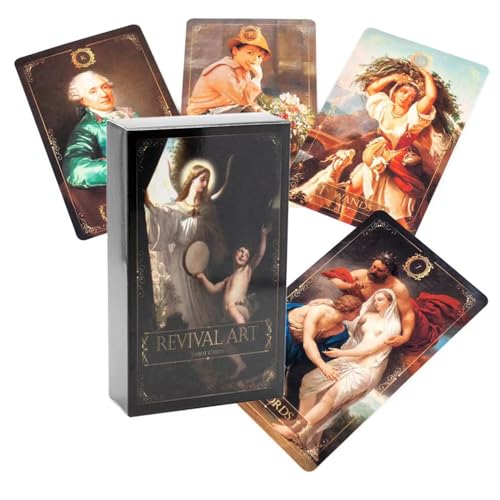 Yedaoiu Art Revival Tarot, Tarotkarten-Vettel Tarot, 12X7CM Luxus 78 Classic Tarot Set, Future Game mit Anfänger und Professional Guide von Yedaoiu