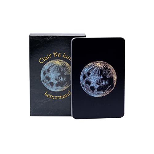 Yedaoiu Moonlight Darkness Tarot, 78 Tarotkarten, Erforschung Der Zukunft Und des Schicksals,Schwarz von Yedaoiu