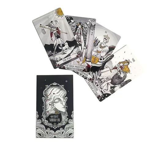 Yedaoiu Tarotkarten-12X7 cm Secret Mirror Tarot、Tarotkarten mit Buch für anfänger、Tarotkarten mit Buch für anfänger Crowley ﻿ von Yedaoiu