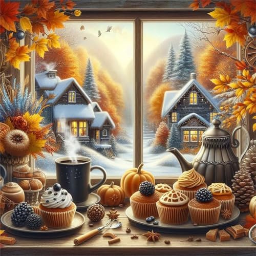 1000 Teile Puzzle für Erwachsene mit Fensterbank Kuchen Kaffee Puzzles, EIN Herausforderndes Rätsel,Puzzles für Die Ganze Familie,1000 DIY Kunst Puzzle Home Dekoration Geschenke 1000 Teile Puzzle für Erwachsene mit Fensterbank Kuchen Kaffee Puzzles, EIN Herausforderndes Rätsel,Puzzles für Die Ganze Familie,1000 DIY Kunst Puzzle Home Dekoration Geschenke von Yeecer