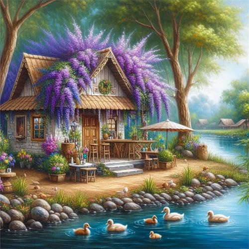 1000 Teile Puzzle für Erwachsene mit Lavendel-Cottage am See Puzzles, EIN Herausforderndes Rätsel,Puzzles für Die Ganze Familie,1000 DIY Kunst Puzzle Home Dekoration Geschenke 1000 Teile Puzzle für Erwachsene mit Lavendel-Cottage am See Puzzles, EIN Herausforderndes Rätsel,Puzzles für Die Ganze Familie,1000 DIY Kunst Puzzle Home Dekoration Geschenke von Yeecer
