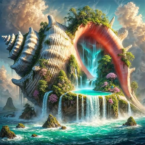 120 Teile Puzzle für Erwachsene mit Conch Island Wasserfall Puzzles, EIN Herausforderndes Rätsel,Puzzles für Die Ganze Familie,120 DIY Kunst Puzzle Home Dekoration Geschenke 120 Teile Puzzle für Erwachsene mit Conch Island Wasserfall Puzzles, EIN Herausforderndes Rätsel,Puzzles für Die Ganze Familie,120 DIY Kunst Puzzle Home Dekoration Geschenke von Yeecer