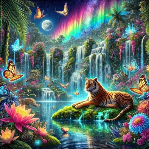 120 Teile Puzzle für Erwachsene mit Regenbogen Wasserfall Tiger Puzzles, EIN Herausforderndes Rätsel,Puzzles für Die Ganze Familie,120 DIY Kunst Puzzle Home Dekoration Geschenke 120 Teile Puzzle für Erwachsene mit Regenbogen Wasserfall Tiger Puzzles, EIN Herausforderndes Rätsel,Puzzles für Die Ganze Familie,120 DIY Kunst Puzzle Home Dekoration Geschenke von Yeecer