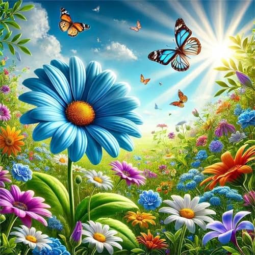 300 Teile Puzzle für Erwachsene mit Blaue Gänseblümchen-Landschaft Puzzles, EIN Herausforderndes Rätsel,Puzzles für Die Ganze Familie,300 DIY Kunst Puzzle Home Dekoration Geschenke 300 Teile Puzzle für Erwachsene mit Blaue Gänseblümchen-Landschaft Puzzles, EIN Herausforderndes Rätsel,Puzzles für Die Ganze Familie,300 DIY Kunst Puzzle Home Dekoration Geschenke von Yeecer